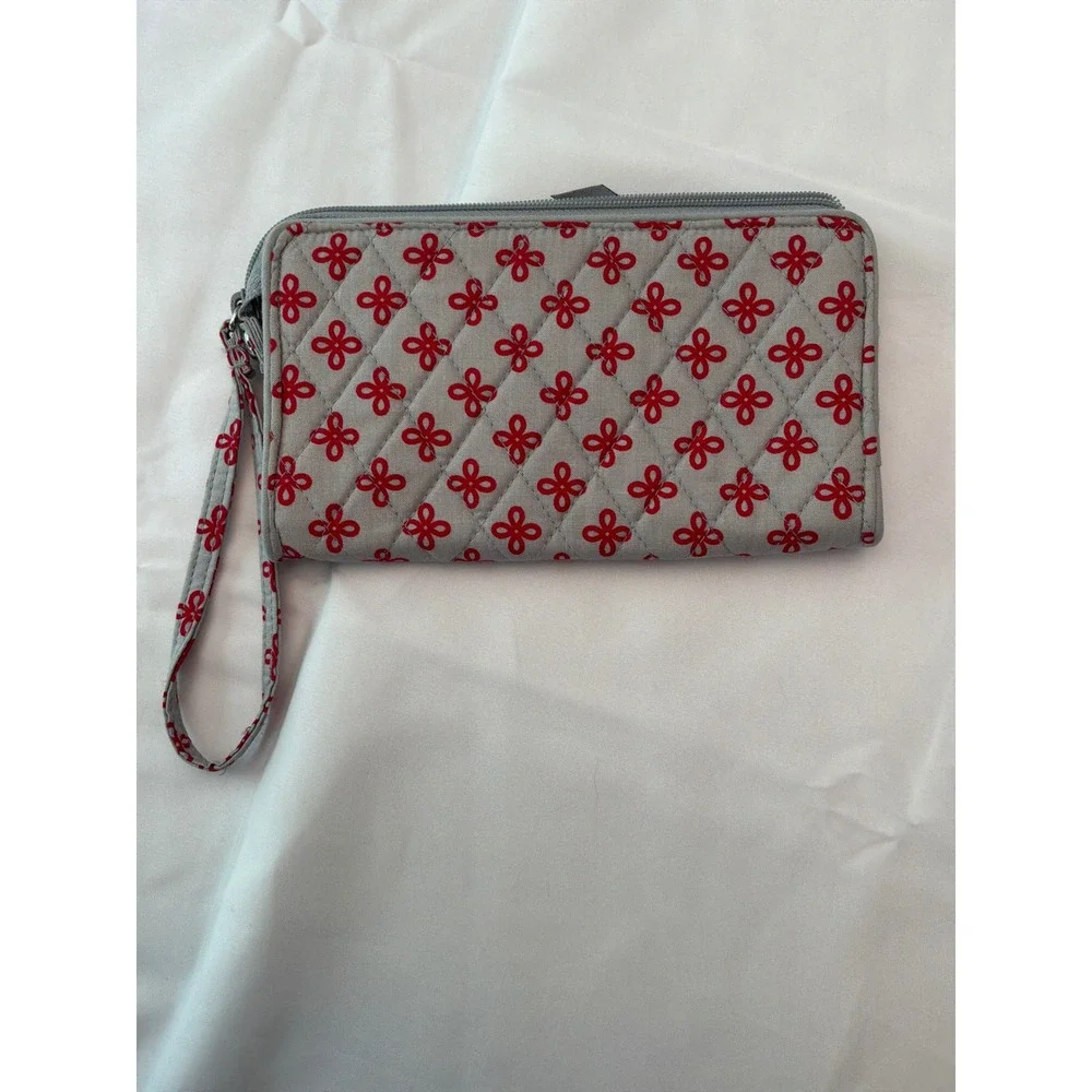 Vera Bradley Wristlet Wallet Womens OS Gray New Ohio State Buckeyes Collegiate